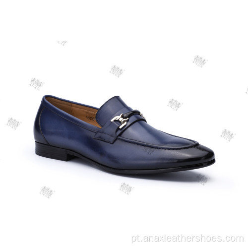 Novos sapatos masculinos mocassins de couro oxfords casuais